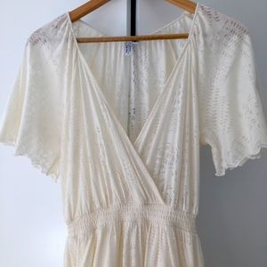 & other stories Cream midi dress